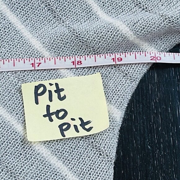 Vintage Sweater Womens Large Artsy Wool Angora Stripes Your Sixth Sense 80s - Picture 7 of 11